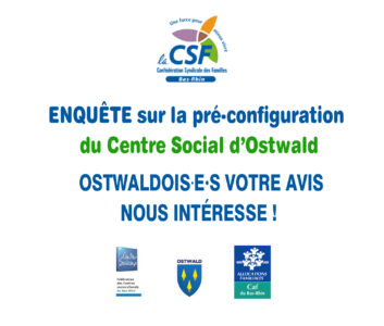 Enquête Centre Social à Ostwald : votre avis nous intéresse !