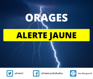 Vigilance jaune Orages