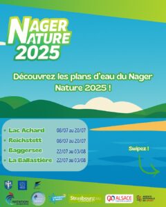 affiche nager nature 2025