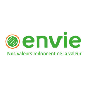 logo envie strasbourg, entreprise de recyclage d'électroménager