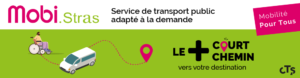 service transport public adapté à la demande mobistras