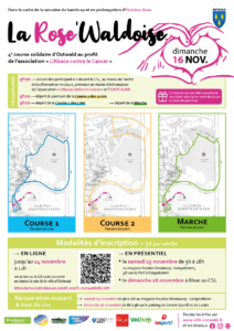 programme parcours course solidaire rose'waldoise