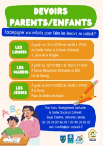 promotion aide aux devoirs parents/enfants