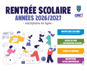 visuel campagne d'inscriptions rentrée 2026-2027 à Ostwald