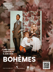 affiche promotion du défilé de mode bohèmes du Labo Indigo