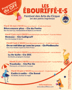 programmation festival OFF les ébouriffées