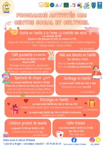 programme activités mai CSC