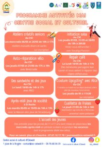 programme activités mai CSC