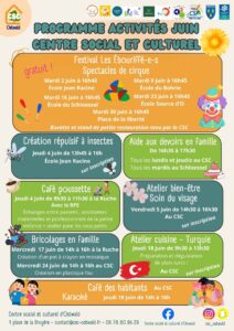 programme activités juin au CSC d'Ostwald