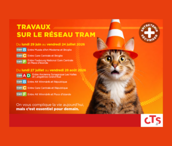 Travaux tram : Été 2026