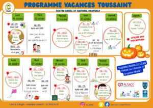 programme vacances d'octobre au CSC