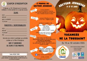 programme vacances octobre au csc secteur jeunesse 